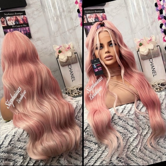 Human Hair Blended Lace Front Wig - Picture 7 of 11